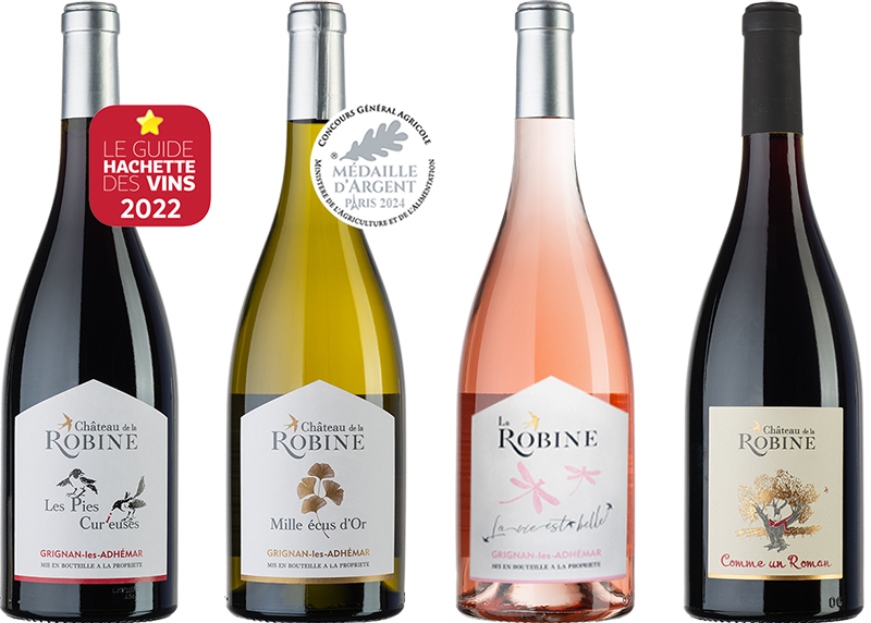 Vins rouge rosé et blanc de la Vallée du Rhône